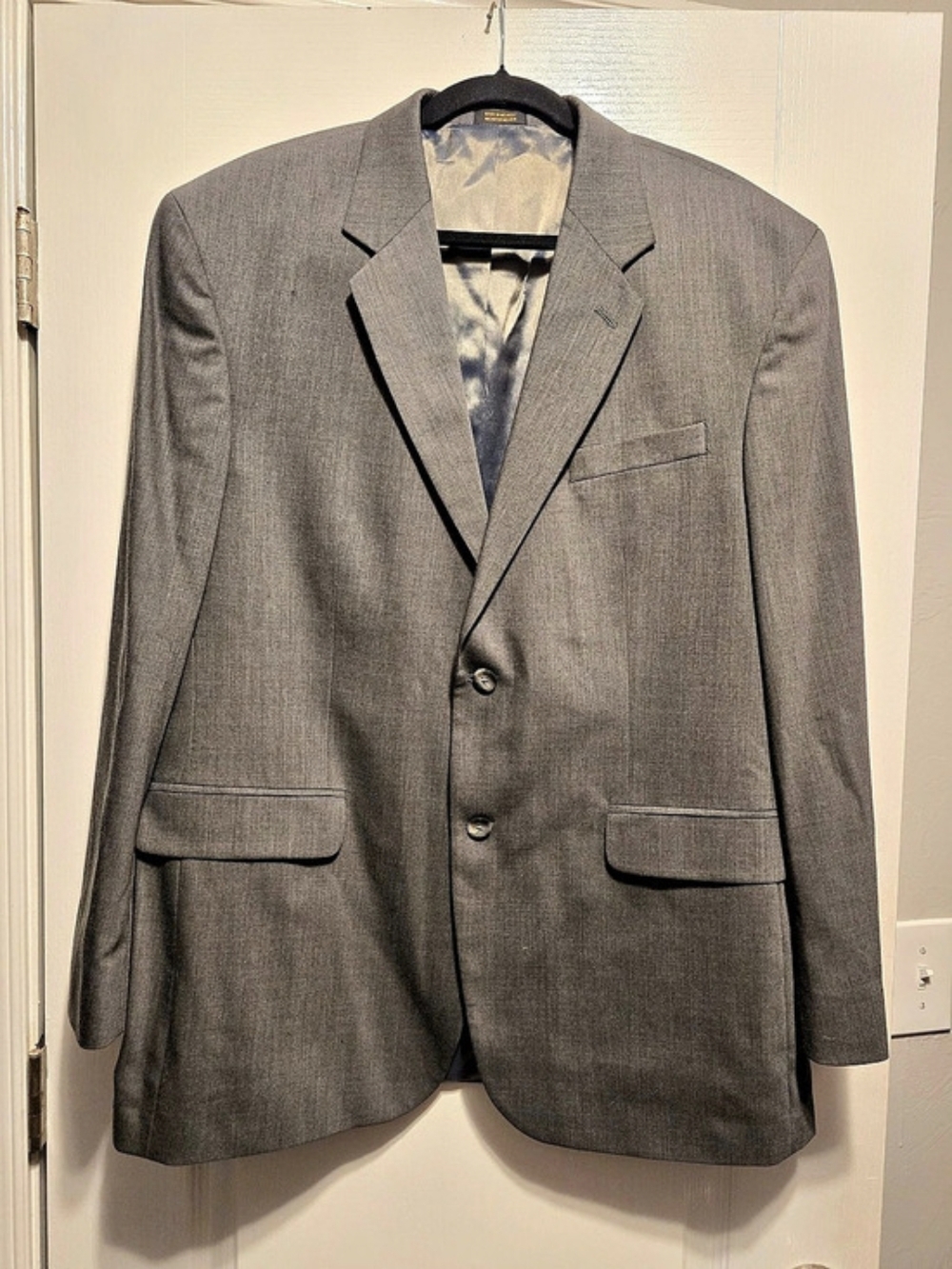 J. Ferrar Men's Gray Suit Jacket Blazer – Estimated 44L